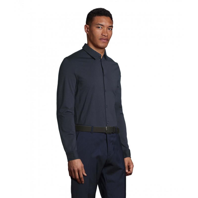 Neoblu - Chemise en jersey mercerisé homme BALTHAZAR MEN - Nuit