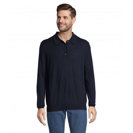 Neoblu - Pull col polo homme STEFAN - Nuit