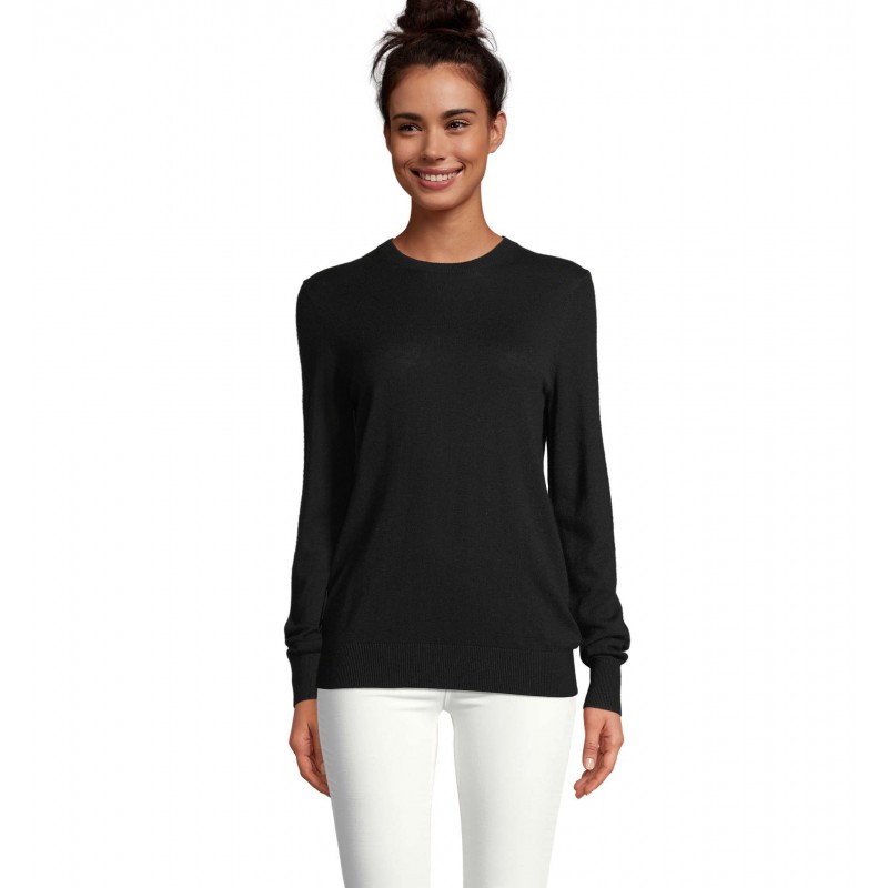 Neoblu - Pull col rond femme STUART WOMEN - Noir Profond