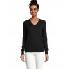 Neoblu - Pull col v femme SULLIVAN WOMEN - Noir Profond