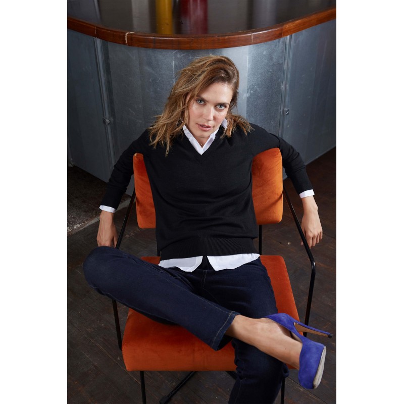 Neoblu - Pull col v femme SULLIVAN WOMEN