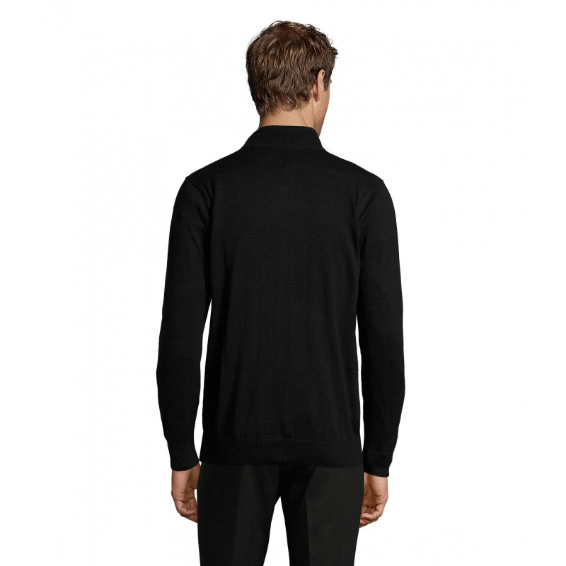 Sol's - Gilet homme zippé GORDON MEN - Noir