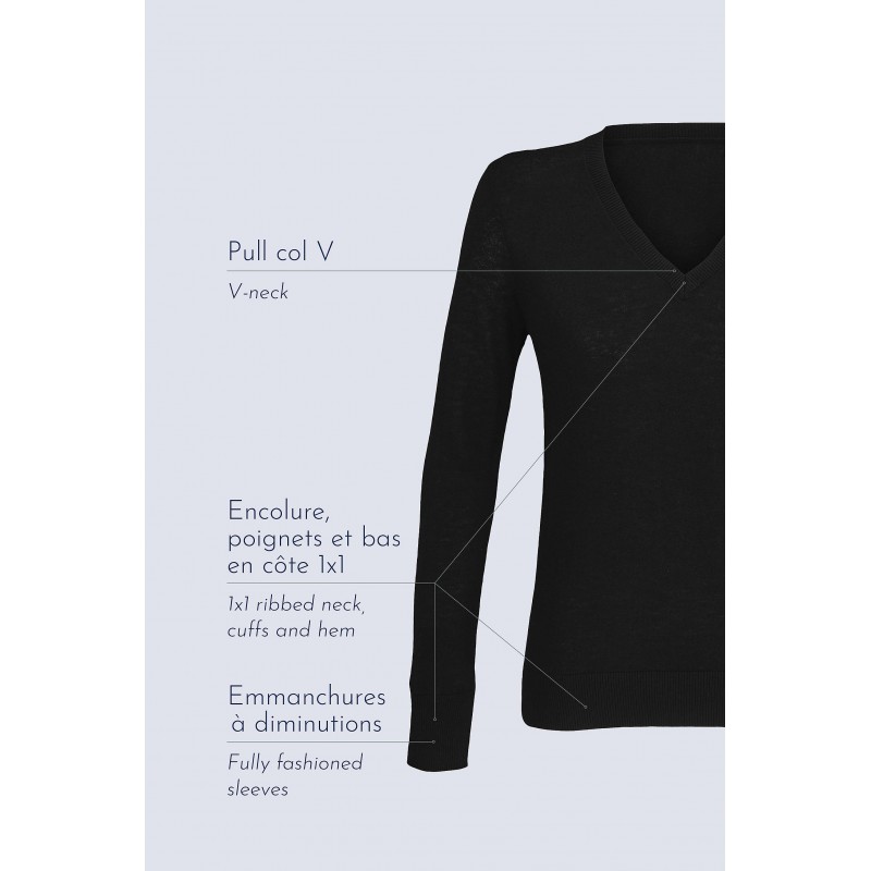 Neoblu - Pull col v femme SULLIVAN WOMEN