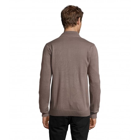 Sol's - Gilet homme zippé GORDON MEN - Gris Moyen