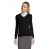 Sol's - Pull col v femme GALAXY WOMEN - Noir