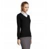 Sol's - Pull col v femme GALAXY WOMEN - Noir