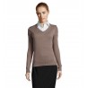 Sol's - Pull col v femme GALAXY WOMEN - Gris Moyen