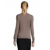 Sol's - Pull col v femme GALAXY WOMEN - Gris Moyen