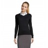 Sol's - Pull col v femme GALAXY WOMEN - Marine