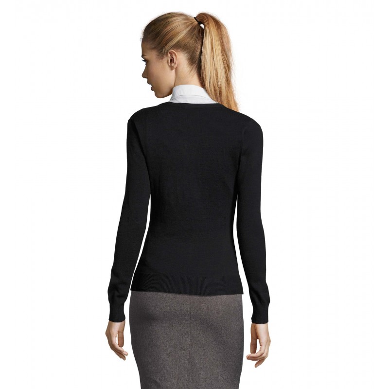 Sol's - Pull col v femme GALAXY WOMEN - Marine