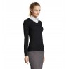 Sol's - Pull col v femme GALAXY WOMEN - Marine