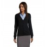 Sol's - Gilet femme boutonné col v GOLDEN WOMEN - Noir