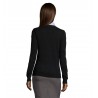 Sol's - Gilet femme boutonné col v GOLDEN WOMEN - Noir