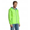 Sol's - Coupe-vent unisexe doublé SKATE - Lime Fluo / Royal