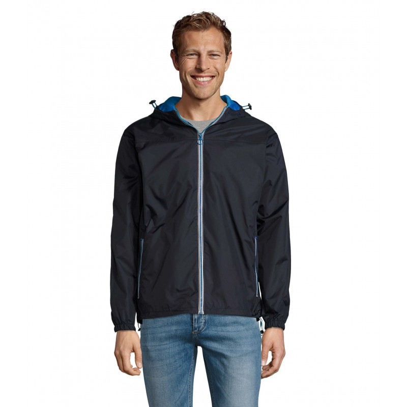 Sol's - Coupe-vent unisexe doublé SKATE - Marine / Royal