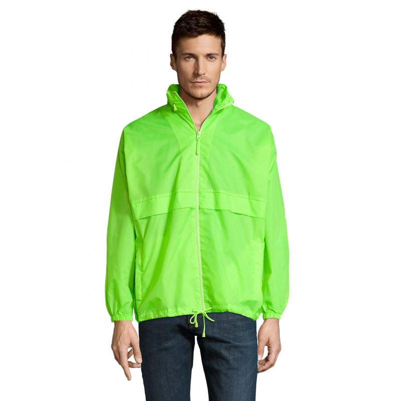 Sol's - Coupe-vent unisexe déperlant SURF - Lime Fluo