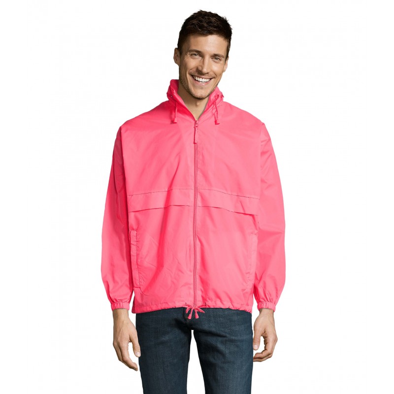 Sol's - Coupe-vent unisexe déperlant SURF - Rose Fluo
