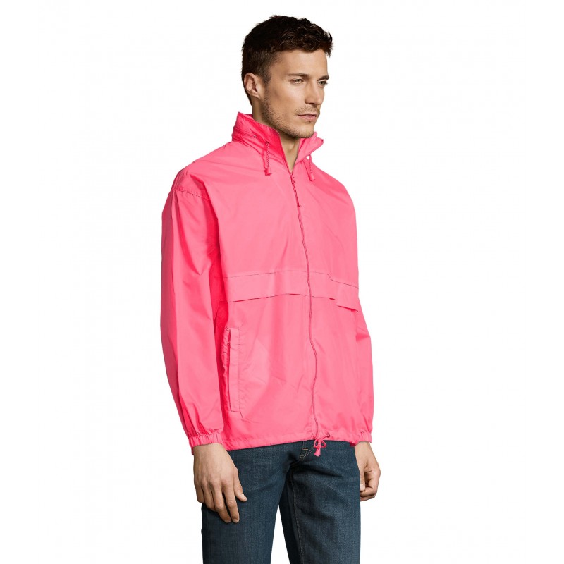 Sol's - Coupe-vent unisexe déperlant SURF - Rose Fluo