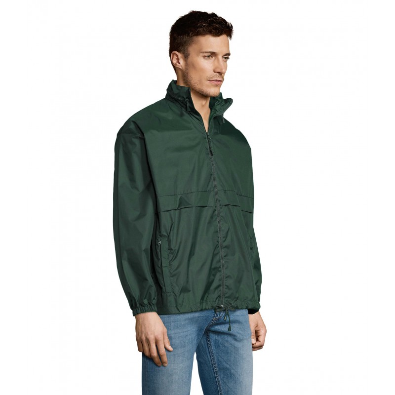 Sol's - Coupe-vent unisexe déperlant SURF - Vert Forêt