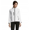 Sol's - Veste femme zippée softshell ROXY - Blanc