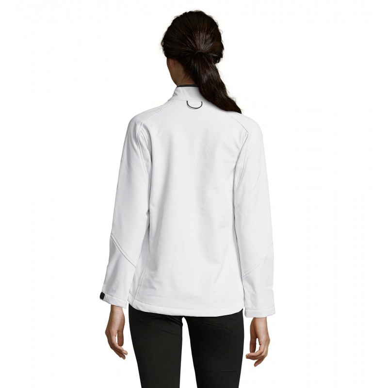 Sol's - Veste femme zippée softshell ROXY - Blanc