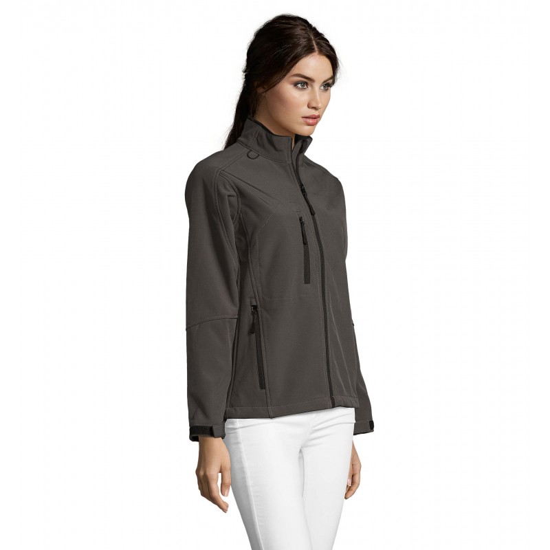 Sol's - Veste femme zippée softshell ROXY - Anthracite
