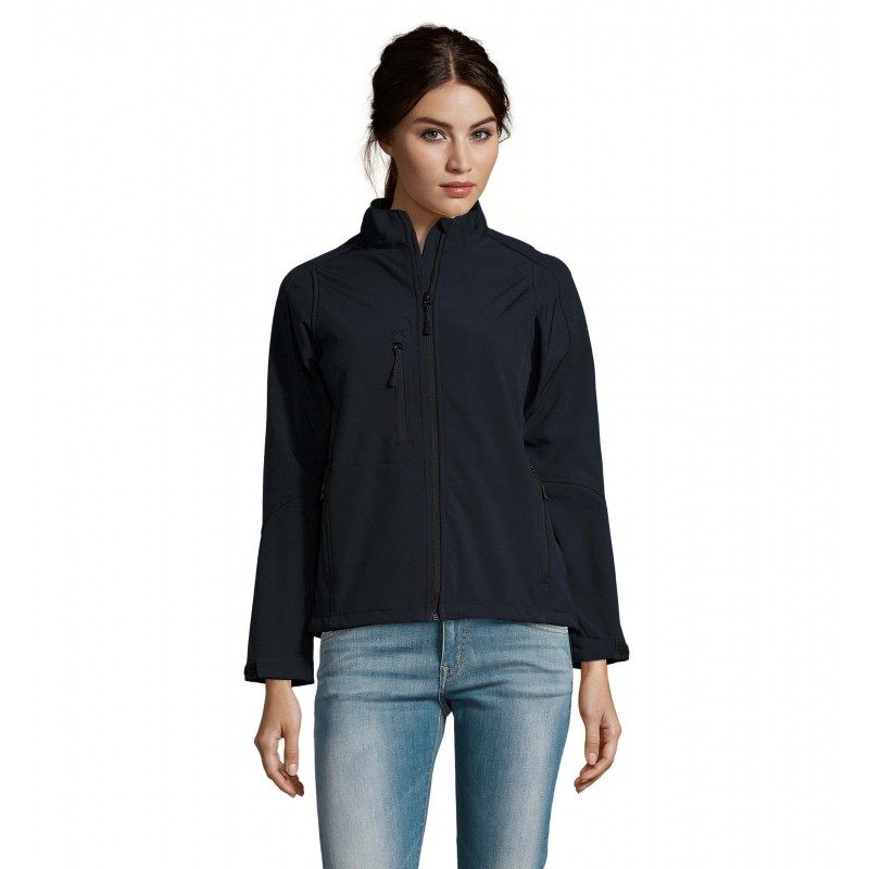 Sol's - Veste femme zippée softshell ROXY - Bleu Abysse