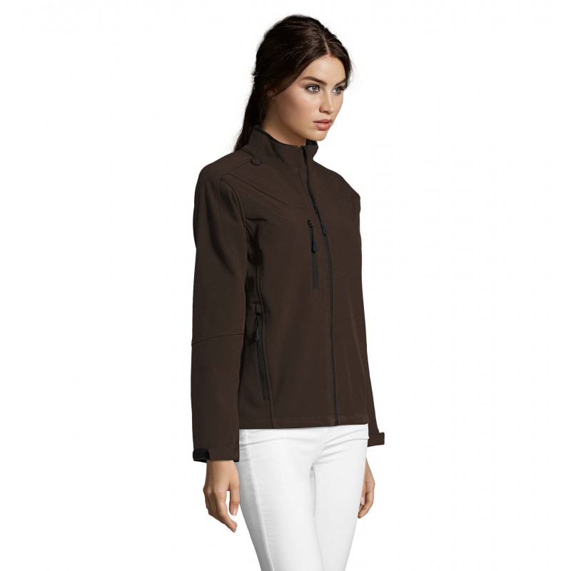 Sol's - Veste femme zippée softshell ROXY - Chocolat Foncé