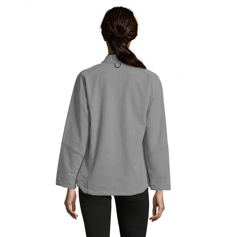 Sol's - Veste femme zippée softshell ROXY - Gris Chiné