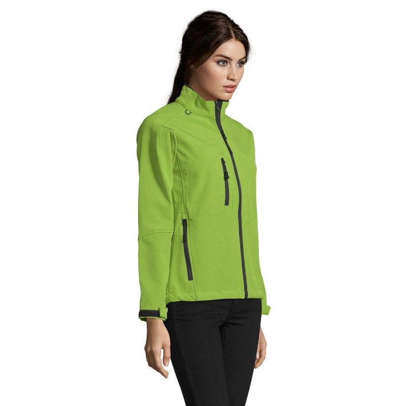 Sol's - Veste femme zippée softshell ROXY - Vert Absinthe