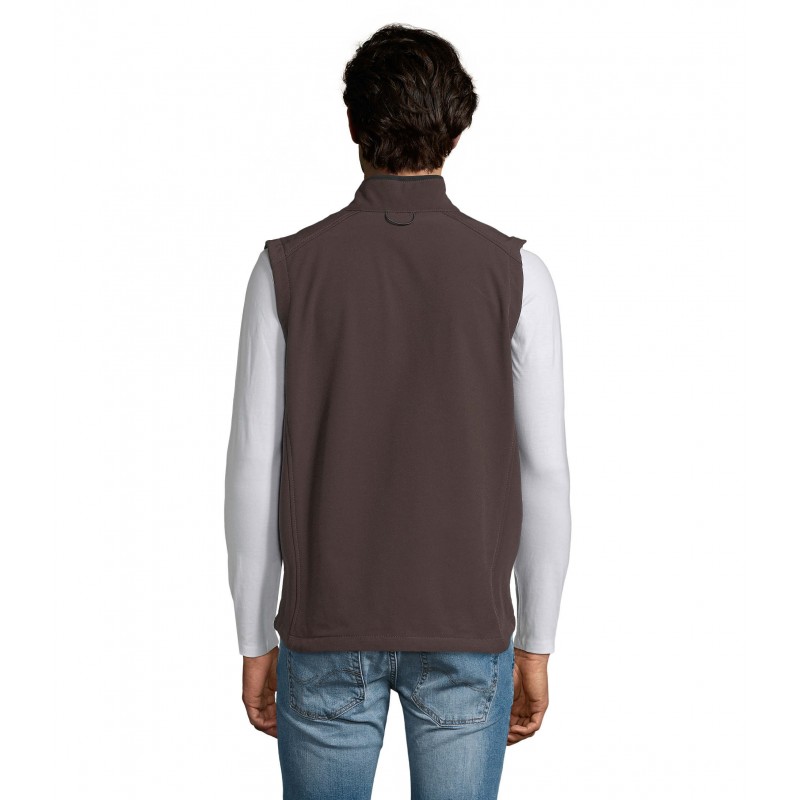 Sol's - Softshell homme sans manches RALLYE MEN - Chocolat Foncé