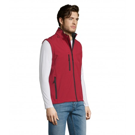 Sol's - Softshell homme sans manches RALLYE MEN - Rouge Piment