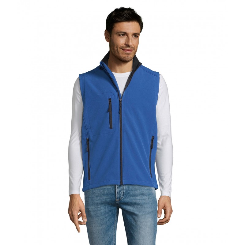 Sol's - Softshell homme sans manches RALLYE MEN - Royal