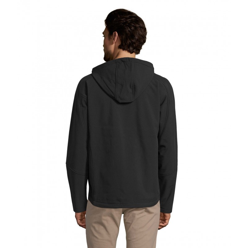 Sol's - Softshell homme à capuche REPLAY MEN - Noir