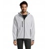 Sol's - Softshell homme à capuche REPLAY MEN - Blanc