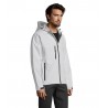 Sol's - Softshell homme à capuche REPLAY MEN - Blanc