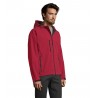 Sol's - Softshell homme à capuche REPLAY MEN - Rouge Piment