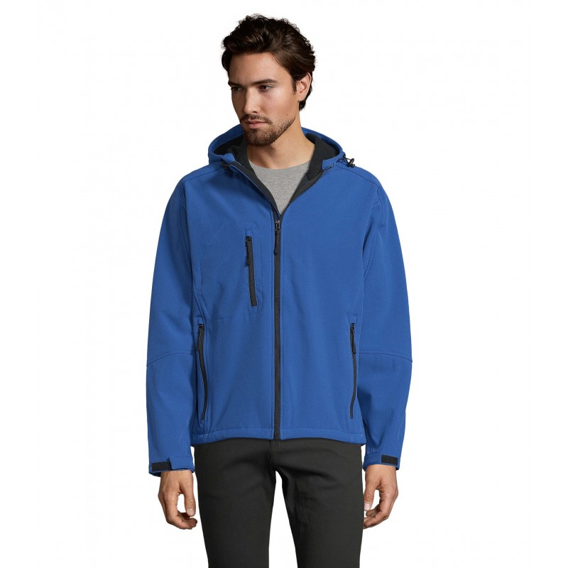 Sol's - Softshell homme à capuche REPLAY MEN - Royal