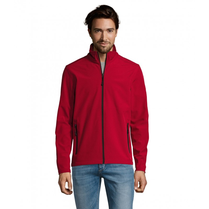 Sol's - Veste homme zippée softshell RACE MEN - Rouge Piment