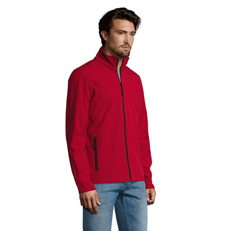 Sol's - Veste homme zippée softshell RACE MEN - Rouge Piment