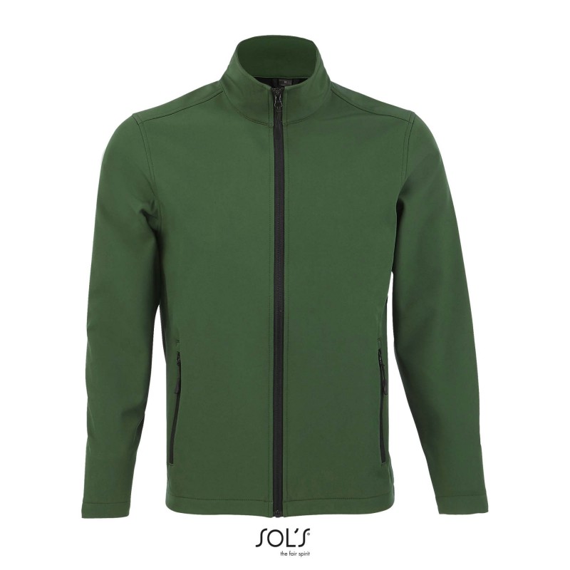 Sol's - Veste homme zippée softshell RACE MEN - Vert Bouteille