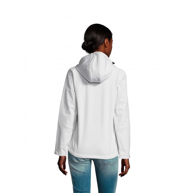 Sol's - Softshell femme à capuche REPLAY WOMEN - Blanc