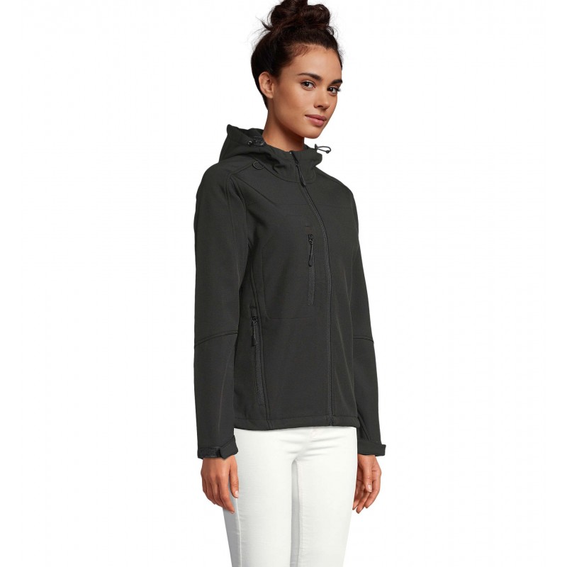 Sol's - Softshell femme à capuche REPLAY WOMEN - Noir