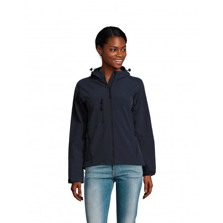 Sol's - Softshell femme à capuche REPLAY WOMEN - French Marine