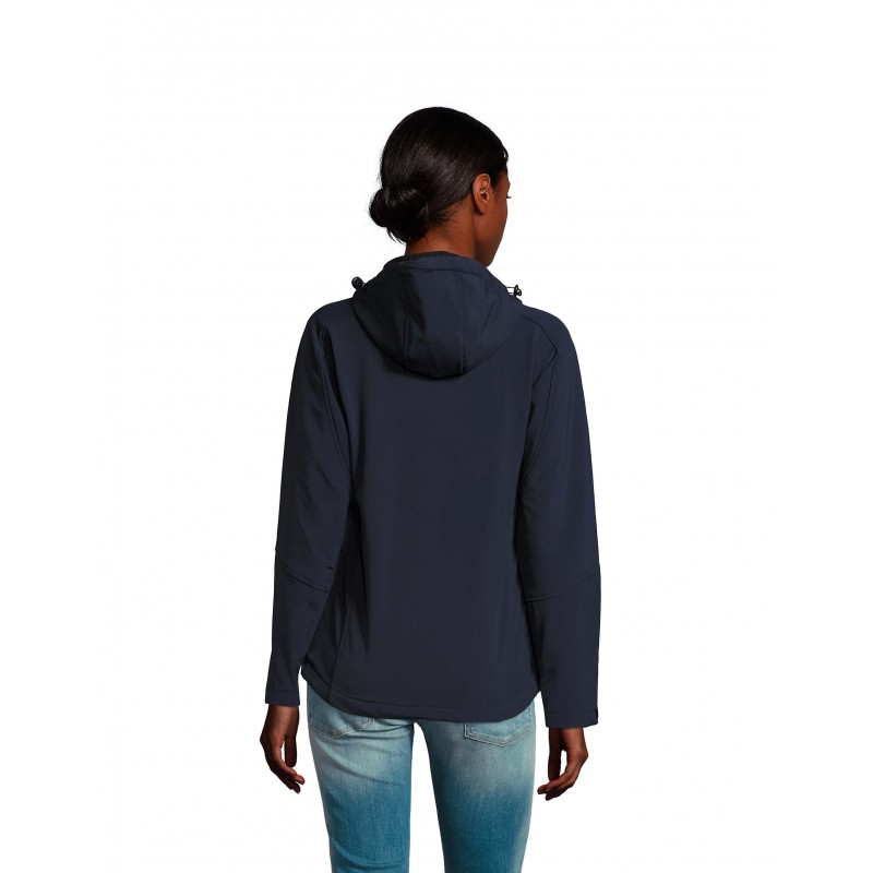 Sol's - Softshell femme à capuche REPLAY WOMEN - French Marine