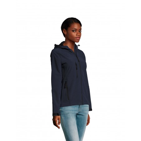 Sol's - Softshell femme à capuche REPLAY WOMEN - French Marine