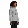 Sol's - Softshell femme à capuche REPLAY WOMEN - Gris Chiné