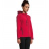 Sol's - Softshell femme à capuche REPLAY WOMEN - Rouge Piment