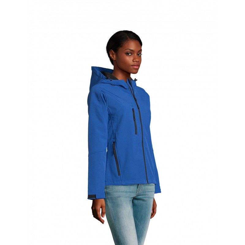 Sol's - Softshell femme à capuche REPLAY WOMEN - Royal