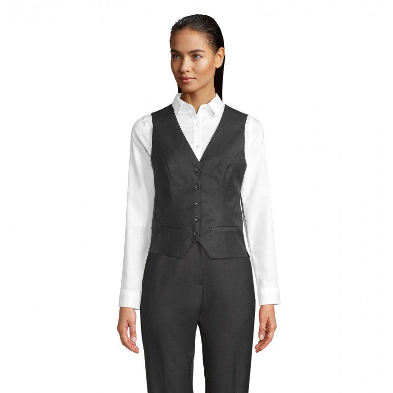 Neoblu - Gilet de costume femme MAX WOMEN - Anthracite Chiné